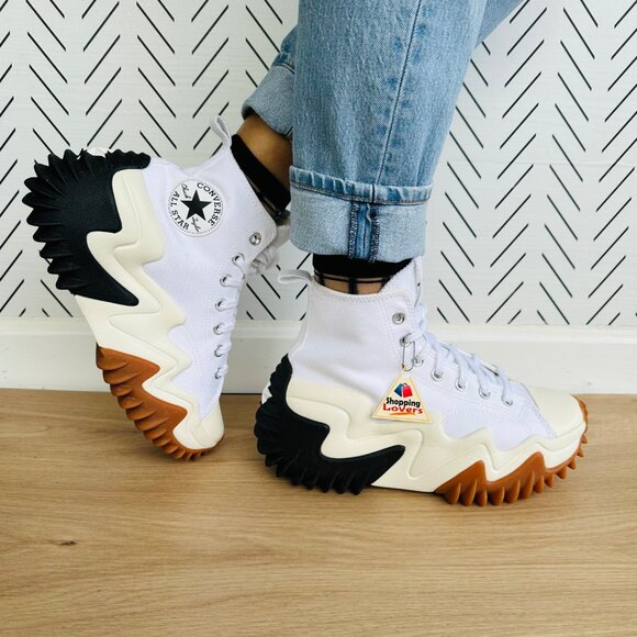 ⭐Rare Converse Run Star Motion CX Platform Women Chunky Shoes 8.5 White 171546C⭐ - Picture 1 of 12